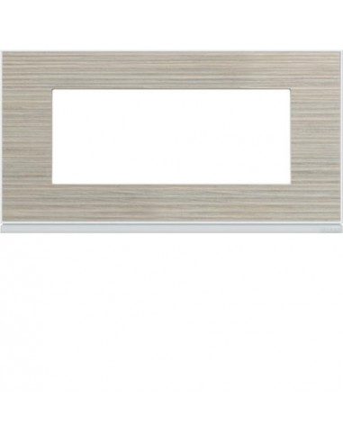 Plaque gallery 5 modules entraxe 71mm latté HAGER WXP2505