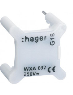 Voyant pour interrupteur gallery 230V blanc HAGER WXA692