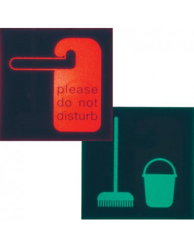 Etiquette pour voyant gallery 2 modules hotel HAGER WXA606