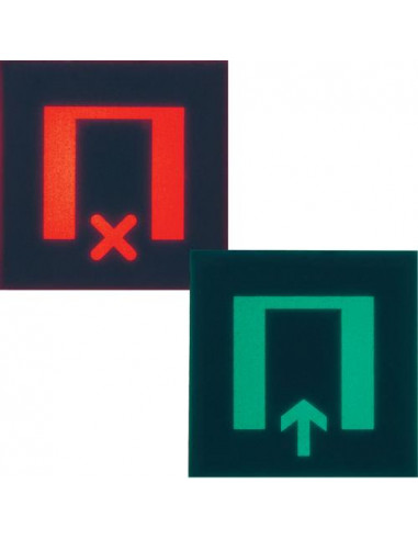 Etiquette pour voyant gallery 2 modules salle (libre/occupe) HAGER WXA605