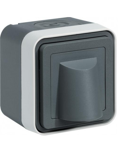 cubyko Sortie de câble saillie gris HAGER WNC155