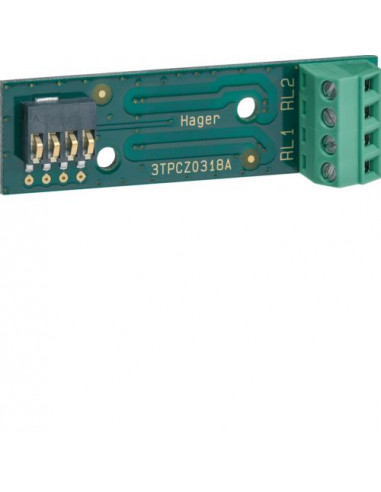 Carte relais 2 sorties contact sec pour clavier extérieur sepio RLF630X HAGER RXA11X
