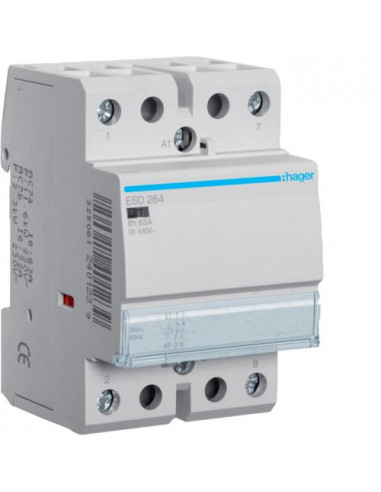 Contacteur 63A. 2O. 24V HAGER ESD264