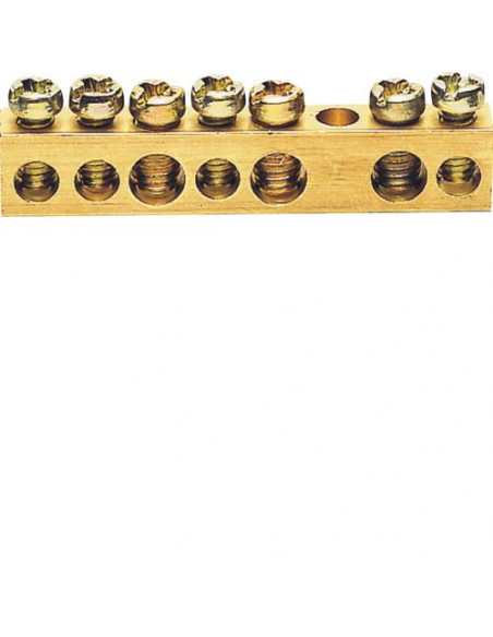 Barrette sur socle 49mm 3X16-4X10mm HAGER K142