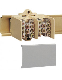 Bloc jonction 2 Pôles 2X25 + 4X16 avec couvercle de protection HAGER K023 2