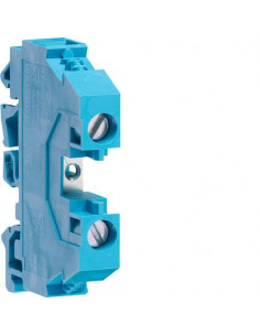 Borne de passage neutre 10mm² 400V/57A connexion à vis HAGER KXA10N