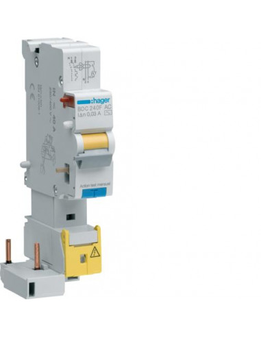Bloc différentiel 1P+N 40A 30mA type AC HAGER BDC240F