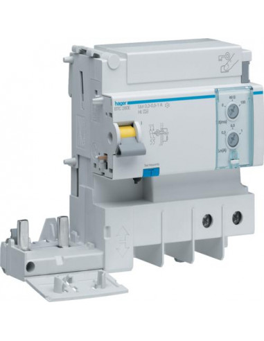 Bloc différentiel 2P 125A réglable type AC HAGER BTC280E