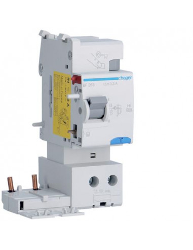 Bloc différentiel 2P 63A 300mA type haute immunité HAGER BF263