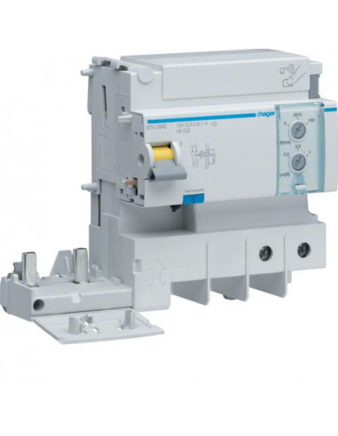 Bloc différentiel 2P 125A réglable type haute immunité HAGER BTH280E