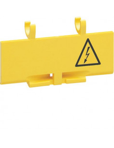 Cache bornes plombable jaune pour disjoncteur différentiel 2m HAGER AZ010