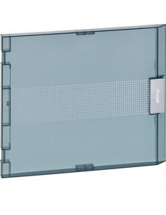 Porte transparente pour coffret vega largeur 18 modules hauteur 1 rangée HAGER VZ118T