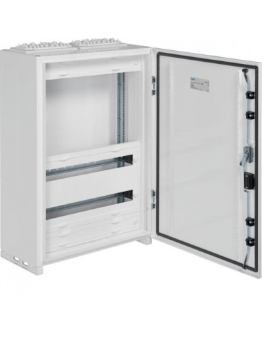 Coffret vega D à compléter+porte IP54 cl.II en saillie 2R 48mod h800xl550xp218mm HAGER FV42A