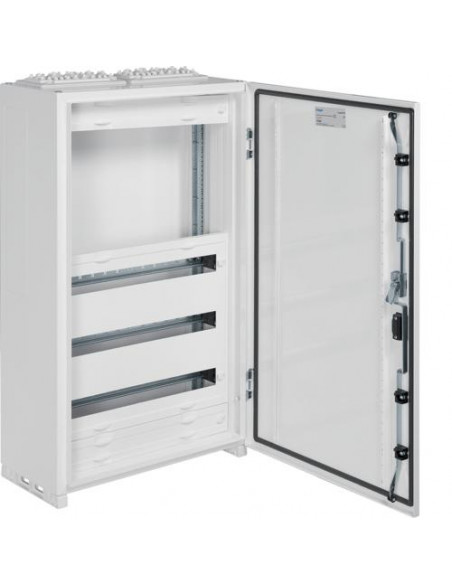 Coffret vega D à compléter+porte IP54 cl.II en saillie 3R 72mod h950xl550xp218mm HAGER FV52A