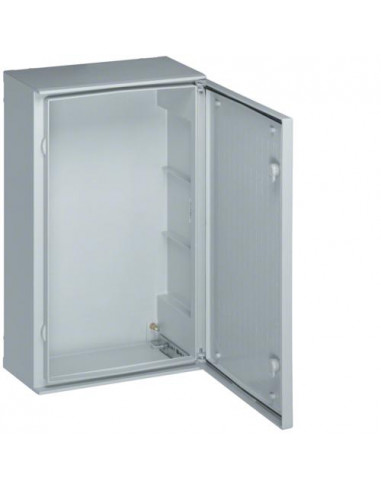 Coffret polyester orion plus porte opaque étanche IP 65 h 650mm l 400mm p 200mm HAGER FL216B