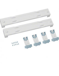 Jeu 2 plastrons pleins d'extrémité 1 travée h 75 mm l 500mm univers HAGER UD02F1
