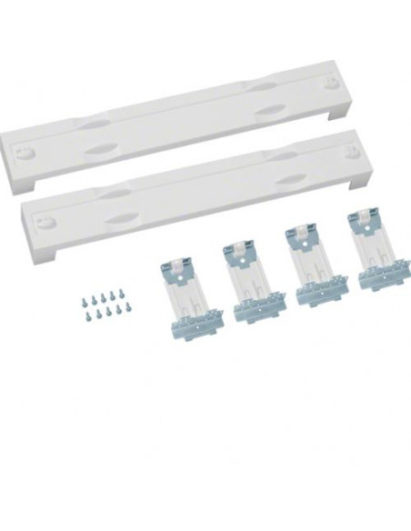 Jeu 2 plastrons pleins d'extrémité 1 travée h 75 mm l 500mm univers HAGER UD02F1
