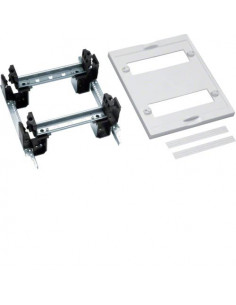 Unité équipement univers l250 h300 sans goulotte câblage pour appareillage modulaire 2 rangées x10 HAGER UD21B3
