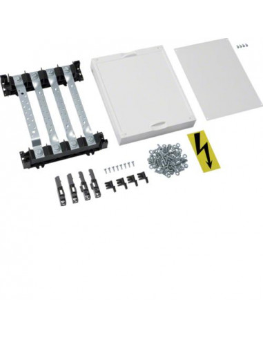 Unité équipement avec jeu de barres tétra univers cu 25x4mm 250A 1 travée h300mm HAGER UE21D2