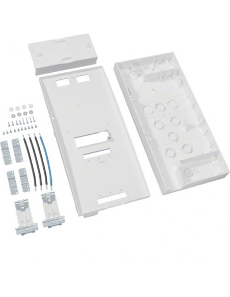 Unité équipement h 675 l250 p compteur électrique + disjoncteur triphasé 675x250 HAGER UG41F1