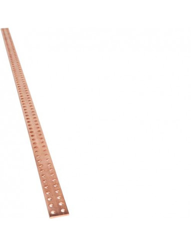 Barre Cu perforée M10 50X5 longueur 1750 HAGER UC844