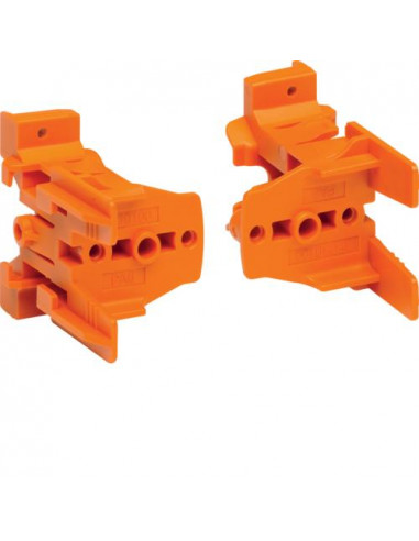 2 supports plastiques NewVegaD pour rail DIN HAGER FD00H2