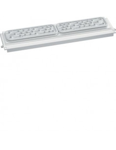 Plaque passe câbles avec prédécoupes avec 2 entrées IP41 HAGER FD00P2