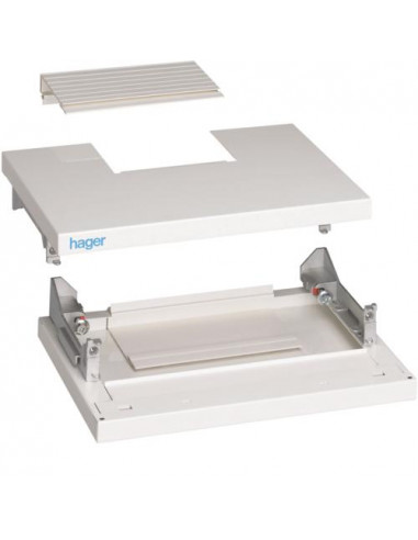 Kit panneaux de tête et de base quadro4 p 260mm h 73mm l 370mm IP40 IK08 HAGER FC415