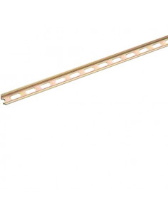 Rail Din symétrique perforé électrozingué bichromaté prof5mm l 15mm long 2m HAGER A099E