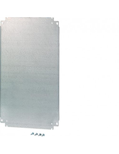 Plaque de montage pleine orion plus p FL302B en tôle d'acier l 493 x h 1080mm HAGER FL512E