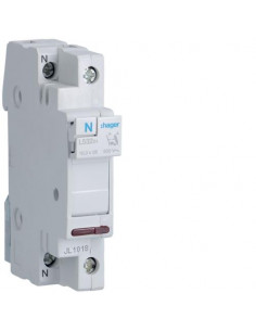 Coupe circuit 1P+N 32A 250V L31 voyant 1 module HAGER L53201