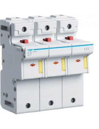 Coupe circuit 3P 125A 690V L58 accessoriable 6 modules HAGER LS703