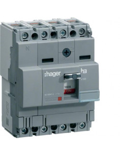 Interrupteur à déclenchement libre x160 4P 125A fixe HAGER HCA126H
