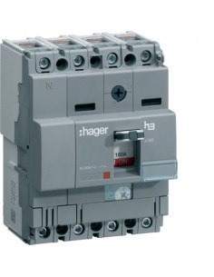 Interrupteur à déclenchement libre x160 4P 160A fixe HAGER HCA161H