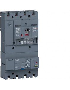 Disjoncteur Boitier Moulé + Diff. h3+ LSI AB P250 LSI 4P4D 250A 25kA HAGER HHT251JB
