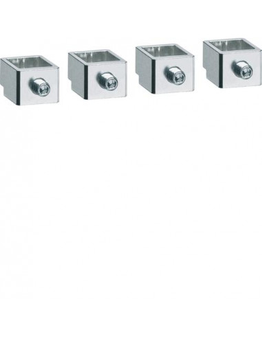Cage de raccordement P250 Cu/Al 4 Pôles 1x 10-150mm² HAGER HYT002H