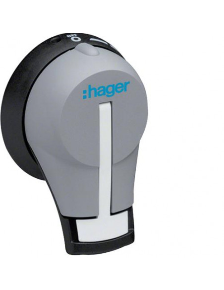 Commande débrochable sur porte p HA406N-407-408-964N-966N verrouillable HAGER HZC001
