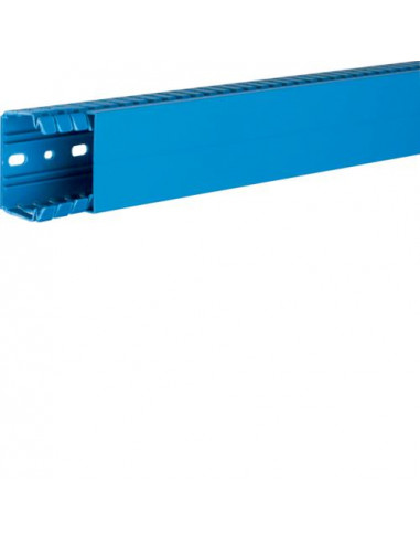 Goulotte de câblage complète BA7 prof 40mm l 60mm bleue HAGER BA740060BL