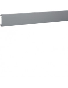 Couvercle pour goulotte queraz h54mm x p54mm L200mm 1 compartiment alu anodisé HAGER GBA452ALU
