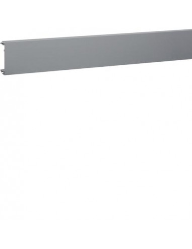 Couvercle pour goulotte queraz h54mm x p54mm L200mm 1 compartiment alu anodisé HAGER GBA452ALU