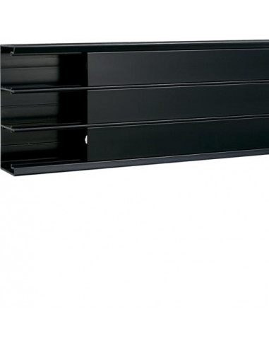 Goulotte appareillable queraz enclipsage direct h 162 x p 56mm L200mm noire HAGER GBD5016109011