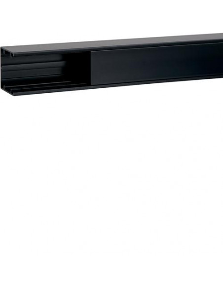 Goulotte appareillable queraz enclipsage direct h 54mm x p 54mm L200mm PVC noire HAGER GBD5005009011