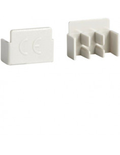10 bouchons latéraux pour barres de pontage 2P 16mm² et 3P HAGER KZ023A