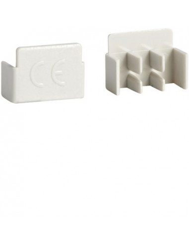 10 bouchons latéraux pour barres de pontage 2P 16mm² et 3P HAGER KZ023A