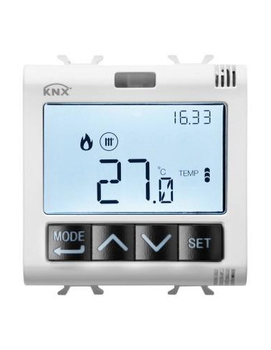 TERMOSTATO T+H KNX INCASSO BIANCO GEWISS GW10795H