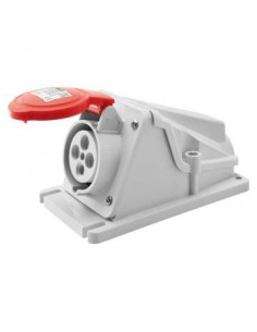 Socle de Prise 90°PR.Saillie 3P+T 16A 400V 6H GEWISS GW62481