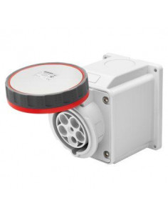 Socle de prise en saillie 10° 3P+N+T 63A 400V 6H GEWISS GW63453