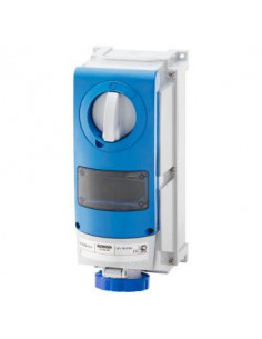 PRISE BL.IP66 A.F.2P+T 63A 230V 6H A.M GEWISS GW66869