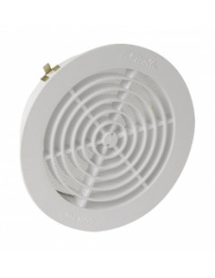 Grille d'Aération ronde intérieure avec moustiquaire PVC diamètre 140mm NICOLL GATM140