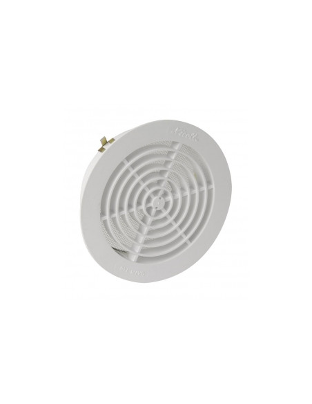 Grille d'Aération ronde intérieure avec moustiquaire PVC diamètre 140mm NICOLL GATM140